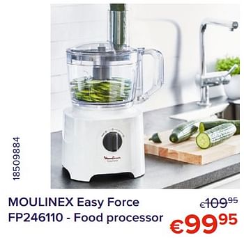 Promoties Moulinex easy force fp246110 - food processor - Moulinex - Geldig van 01/05/2022 tot 31/05/2022 bij Euro Shop