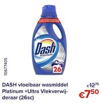 Dash vloeibaar wasmiddel platinum +ultra vlekverwijderaar-Dash