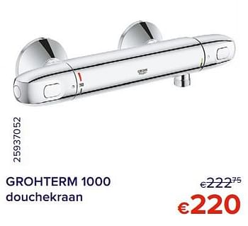 Promoties Grohterm 1000 douchekraan - Grohe - Geldig van 01/05/2022 tot 31/05/2022 bij Euro Shop