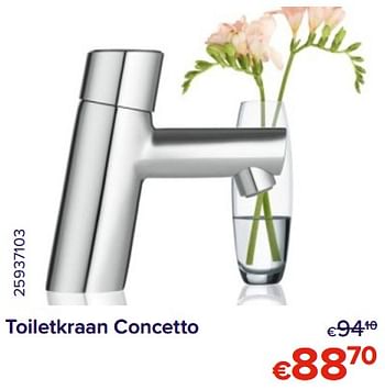 Promoties Toiletkraan concetto - Huismerk - Euroshop - Geldig van 01/05/2022 tot 31/05/2022 bij Euro Shop