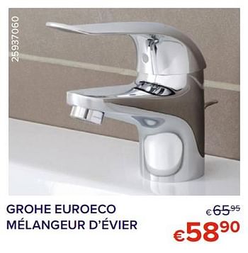 Promotions Grohe euroeco mélangeur d’évier - Grohe - Valide de 01/05/2022 à 31/05/2022 chez Euro Shop