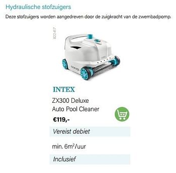 Promoties Intex hydraulische stofzuigers zx300 deluxe auto pool cleaner - Intex - Geldig van 03/05/2022 tot 31/08/2022 bij Multi Bazar