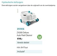 Intex hydraulische stofzuigers zx300 deluxe auto pool cleaner-Intex