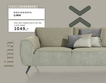 Promoties Designsofa lima - Huismerk - Xooon - Geldig van 02/05/2022 tot 22/06/2022 bij Xooon