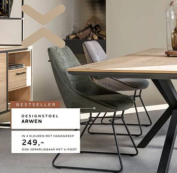 Promoties Designstoel arwen - Huismerk - Xooon - Geldig van 02/05/2022 tot 22/06/2022 bij Xooon