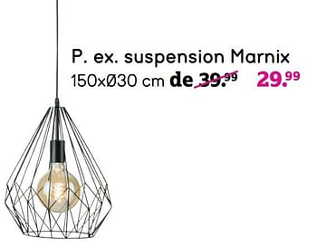 Promotions Suspension marnix - Produit maison - Leen Bakker - Valide de 02/05/2022 à 29/05/2022 chez Leen Bakker