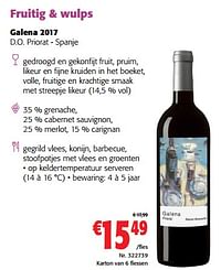 Galena 2017 d.o. priorat - spanje-Rode wijnen