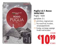 Puglia i.g.t. rosso 2020-2021 puglia - italië-Rode wijnen