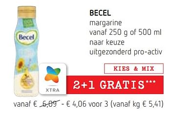 Promoties Becel margarine - Becel - Geldig van 05/05/2022 tot 18/05/2022 bij Spar (Colruytgroup)