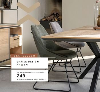 Promotions Chaise design arwen - Produit Maison - Xooon - Valide de 02/05/2022 à 22/06/2022 chez Xooon