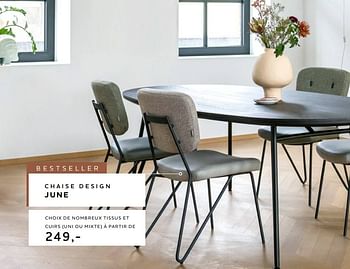 Promotions Chaise design june - Produit Maison - Xooon - Valide de 02/05/2022 à 22/06/2022 chez Xooon