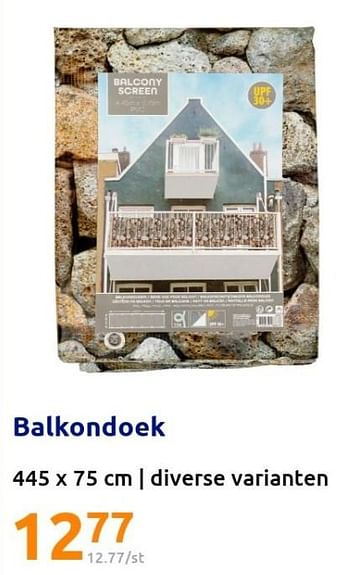 Promoties Balkondoek - Huismerk - Action - Geldig van 04/05/2022 tot 10/05/2022 bij Action