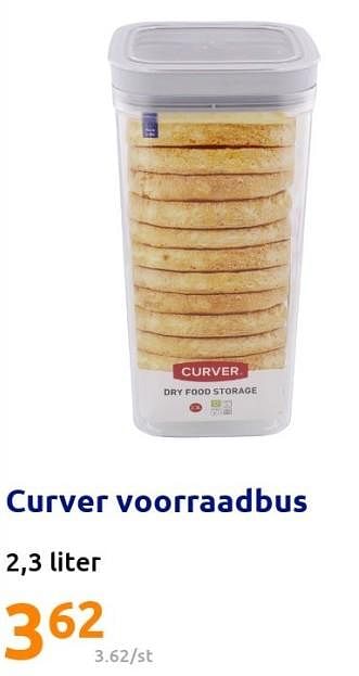 Promoties Curver voorraadbus - Curver - Geldig van 04/05/2022 tot 10/05/2022 bij Action