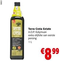 Terra creta estate a.o.p. kolymvari extra olijfolie van eerste persing-Terra creta