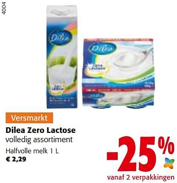 Promotions Dilea zero lactose halfvolle melk - Dilea - Valide de 04/05/2022 à 17/05/2022 chez Colruyt