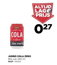 Jumbo cola zero-Huismerk - Jumbo