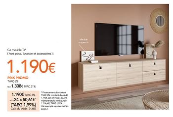 Promotions Ce meuble tv - Produit maison - Eggo - Valide de 01/05/2022 à 31/05/2022 chez Eggo