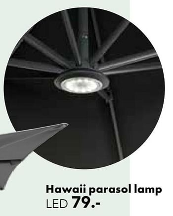 Promoties Hawaii parasol lamp - Huismerk - Free Time - Geldig van 01/04/2022 tot 30/06/2022 bij Freetime
