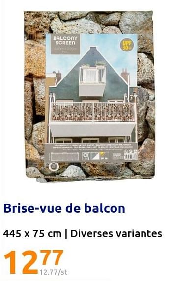 Promotions Brise-vue de balcon - Produit Maison - Action - Valide de 04/05/2022 à 10/05/2022 chez Action