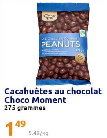 Promotions Cacahuètes au chocolat choco moment - Choco Moment - Valide de 04/05/2022 à 10/05/2022 chez Action