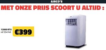 Promotions Airco’s 12000 btu - Produit maison - Bouwcenter Frans Vlaeminck - Valide de 06/05/2022 à 31/05/2022 chez Bouwcenter Frans Vlaeminck