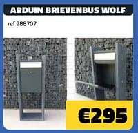Arduin brievenbus wolf-Huismerk - Bouwcenter Frans Vlaeminck