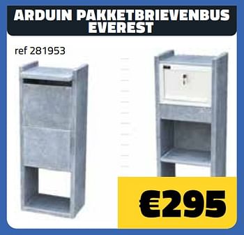 Promotions Arduin pakketbrievenbus everest - Produit maison - Bouwcenter Frans Vlaeminck - Valide de 06/05/2022 à 31/05/2022 chez Bouwcenter Frans Vlaeminck
