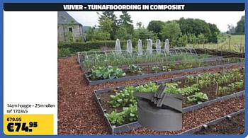 Promotions Vijver - tuinafboording in composiet - Produit maison - Bouwcenter Frans Vlaeminck - Valide de 06/05/2022 à 31/05/2022 chez Bouwcenter Frans Vlaeminck
