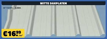 Promoties Witte dakplaten 3,50m - Huismerk - Bouwcenter Frans Vlaeminck - Geldig van 06/05/2022 tot 31/05/2022 bij Bouwcenter Frans Vlaeminck