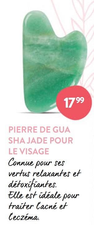 Promotions Pierre de gua sha jade pour le visage - Produit maison - DI - Valide de 04/05/2022 à 31/05/2022 chez DI
