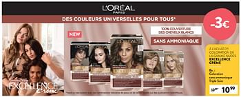 Promotions Coloration sans ammoniaque triple soin - L'Oreal Paris - Valide de 04/05/2022 à 31/05/2022 chez DI