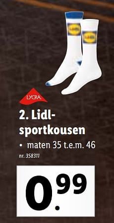 Promoties Lidlsportkousen - Huismerk - Lidl - Geldig van 16/05/2022 tot 22/05/2022 bij Lidl