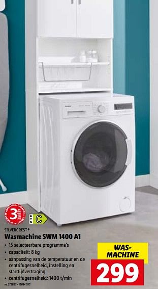 Promoties Silvercrest wasmachine swm 1400 a1 - SilverCrest - Geldig van 16/05/2022 tot 22/05/2022 bij Lidl