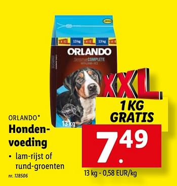 Promoties Hondenvoeding - Orlando - Geldig van 16/05/2022 tot 22/05/2022 bij Lidl
