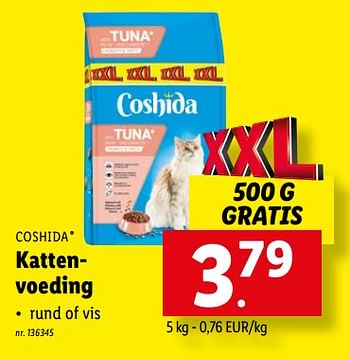 Promoties Kattenvoeding - Coshida - Geldig van 16/05/2022 tot 22/05/2022 bij Lidl