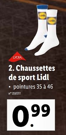 Promotions Chaussettes de sport lidl - Produit maison - Lidl - Valide de 16/05/2022 à 22/05/2022 chez Lidl