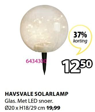Promoties Havsvale solarlamp - Huismerk - Jysk - Geldig van 09/05/2022 tot 22/05/2022 bij Jysk