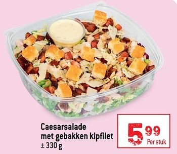 Promoties Caesarsalade met gebakken kipfilet - Huismerk - Buurtslagers - Geldig van 11/05/2022 tot 17/05/2022 bij Smatch