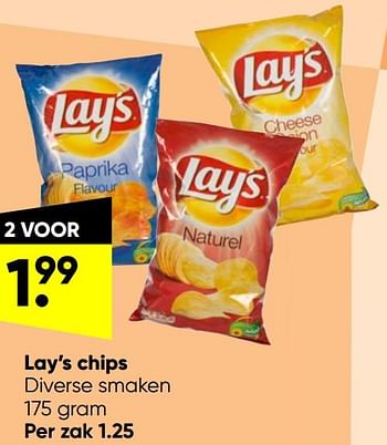 Promoties Lay’s chips - Lay's - Geldig van 09/05/2022 tot 22/05/2022 bij Big Bazar