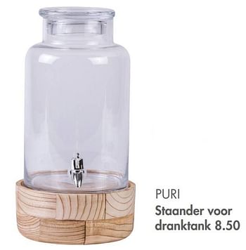 Promoties Puri staander voor dranktank - Huismerk - Casa - Geldig van 09/05/2022 tot 19/06/2022 bij Casa