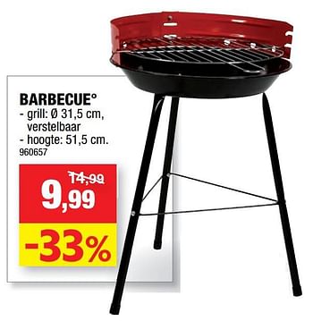 Promoties Barbecue - Merk onbekend - Geldig van 11/05/2022 tot 22/05/2022 bij Hubo