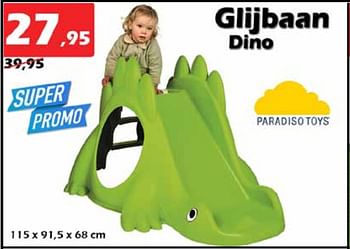 Promoties Glijbaan dino - Paradiso Toys - Geldig van 28/04/2022 tot 22/05/2022 bij Itek