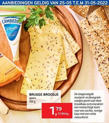 Promoties Brugge broodje apero - Brugge - Geldig van 25/05/2022 tot 31/05/2022 bij Alvo