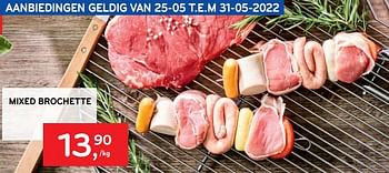 Promoties Mixed brochette - Huismerk - Alvo - Geldig van 25/05/2022 tot 31/05/2022 bij Alvo