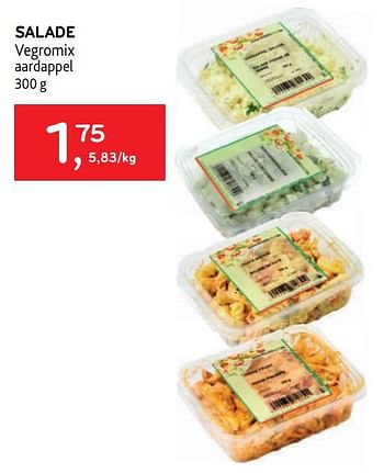Promoties Salade vegromix aardappel - Vegromix - Geldig van 18/05/2022 tot 31/05/2022 bij Alvo