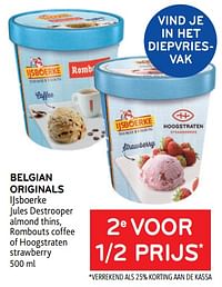 Belgian originals ijsboerke 2e voor 1-2 prijs-Ijsboerke