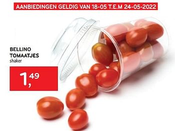 Promoties Bellino tomaatjes - Huismerk - Alvo - Geldig van 18/05/2022 tot 24/05/2022 bij Alvo