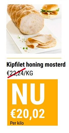 Promoties Kipfilet honing mosterd - Huismerk - Budgetslager - Geldig van 11/05/2022 tot 17/05/2022 bij Budgetslager