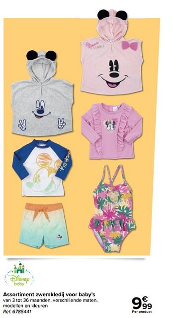 Promoties Assortiment zwemkledij voor baby’s - Disney Baby - Geldig van 11/05/2022 tot 23/05/2022 bij Carrefour