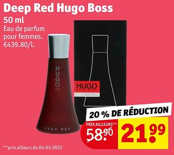 Promotions Deep red hugo boss - Hugo Boss - Valide de 10/05/2022 à 22/05/2022 chez Kruidvat